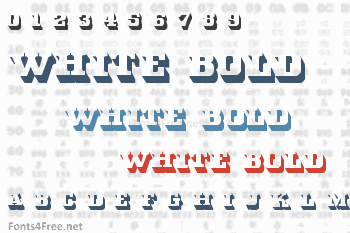 White Bold Font