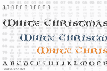 White Christmas Font