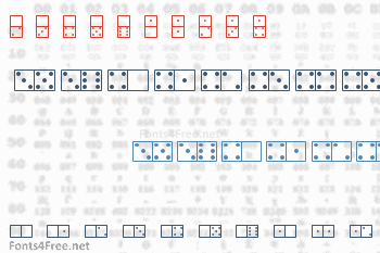 White Dominoes Font