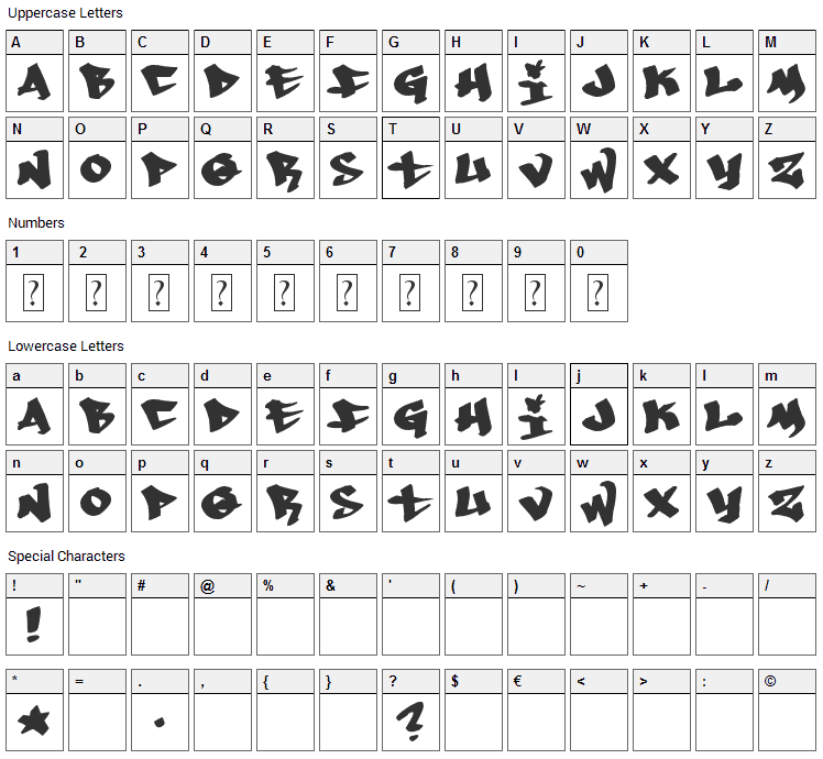 Whoa! Font Character Map