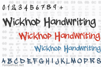 Wickhop Handwriting Font