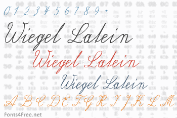 Wiegel Latein Font