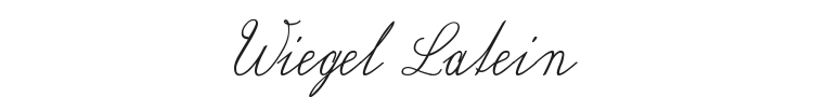 Wiegel Latein Font Preview