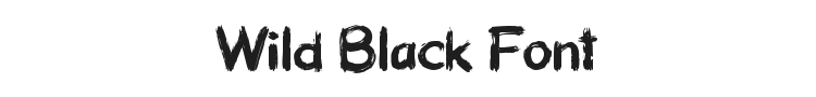 Wild Black Font