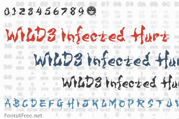 WILD3 Infected Hurt Font