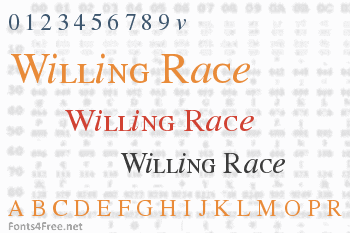 Willing Race Font