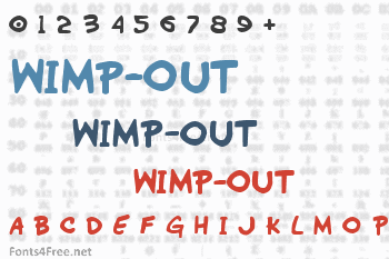 Wimp-Out Font