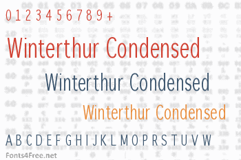 Winterthur Condensed Font