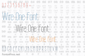 Wire One Font