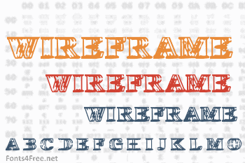 Wireframe Davenport Font