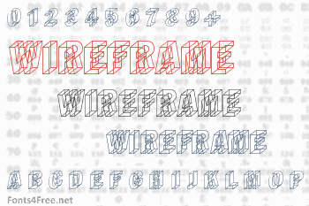 Wireframe Font