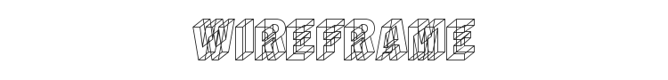 Wireframe Font