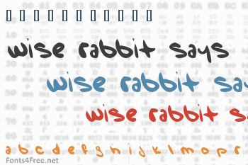 Wise Rabbit Says Font