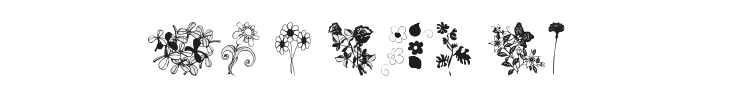 WM Flowers Font Preview