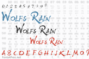 Wolfs Rain Font