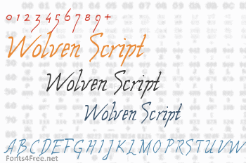 Wolven Script Font