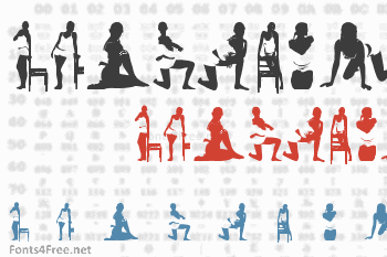 Woman Silhouettes Font