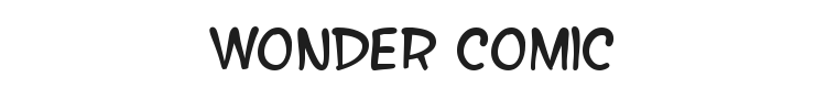 Wonder Comic Font