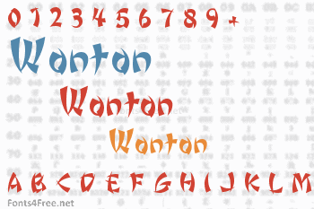 Wonton Font