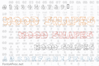 Wood Shapes Font