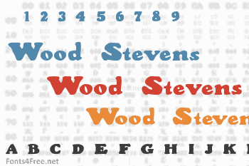 Wood Stevens Bold Font