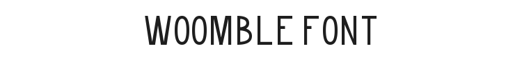 Woomble Font Preview