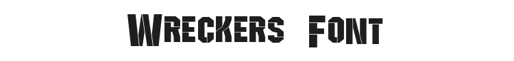 Wreckers Font Preview