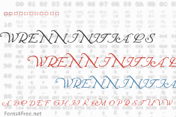 Wrenn Initials Font