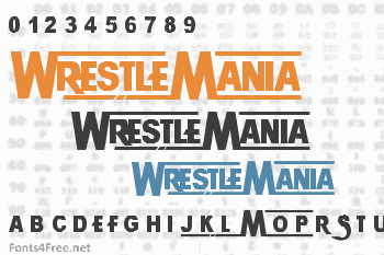 WrestleMania Font