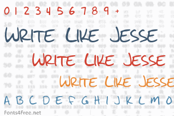 Write Like Jesse Font