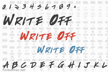 Write Off Font