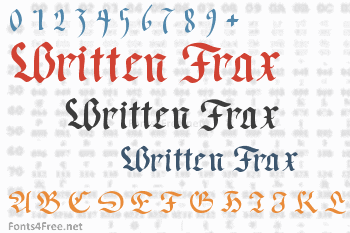 Written Frax Font