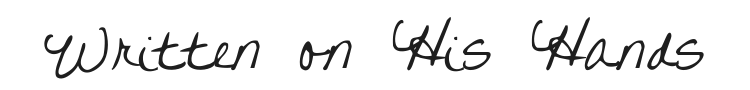 Written on His Hands Font Preview