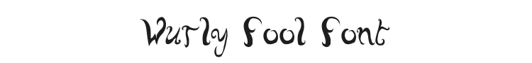 Wurly Fool Font Preview