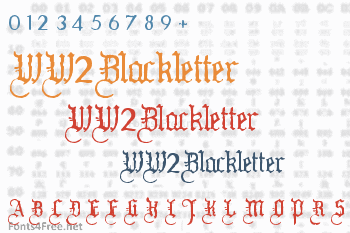 WW2Blackletter Font