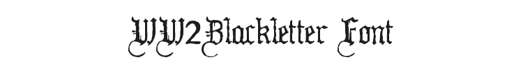 WW2Blackletter Font Preview