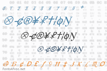 X-Cryption Font