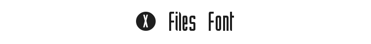 X Files Font Preview