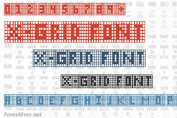 X-Grid Font