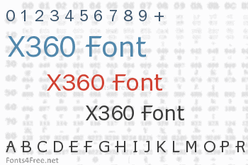 X360 Font