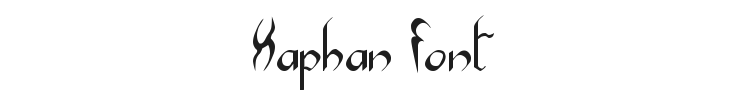 Xaphan Font