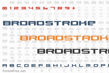 Xenotron Broadstroke Font