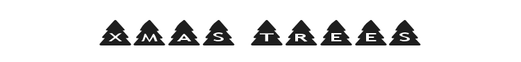 Xmas Trees Font Preview