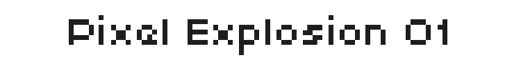 Xpaider Pixel Explosion 01 Font