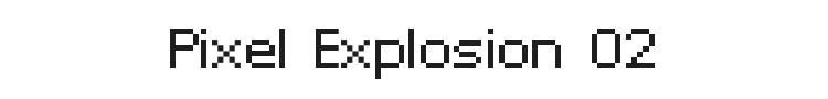 Xpaider Pixel Explosion 02 Font
