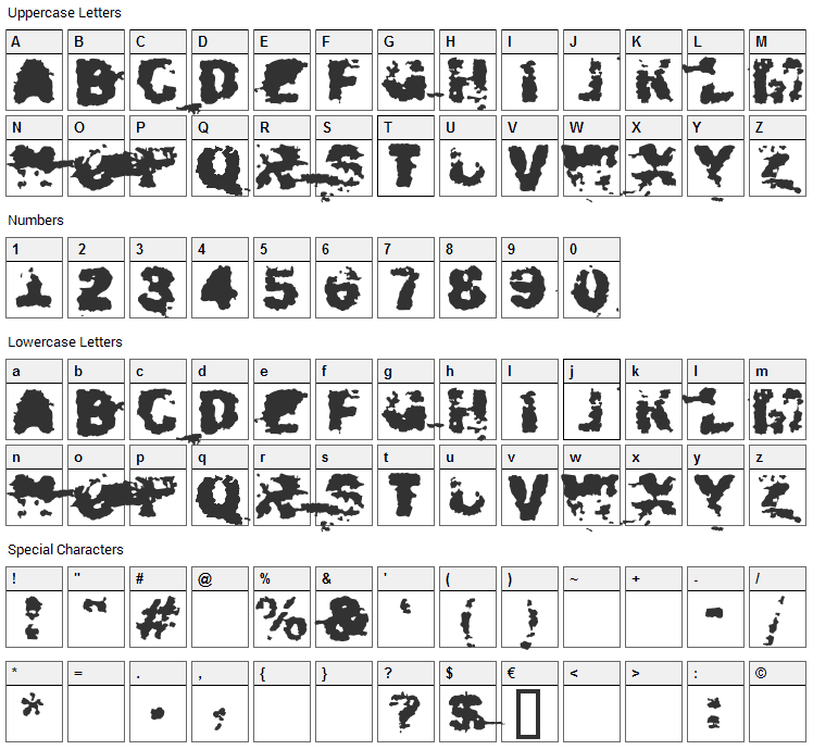 Xposed Font Character Map