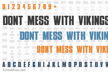 XXII Dont mess with Vikings Font
