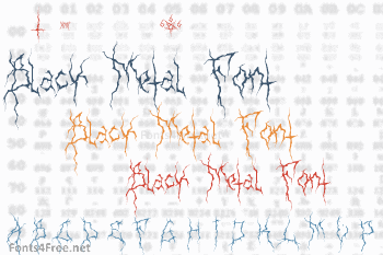 XXII Ultimate Black Metal Font