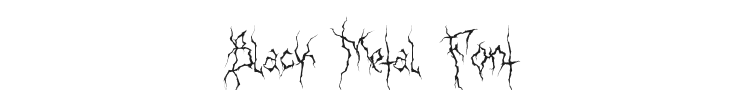 XXII Ultimate Black Metal Font