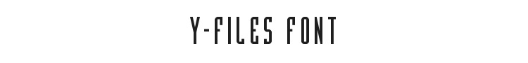 Y-Files Font Preview